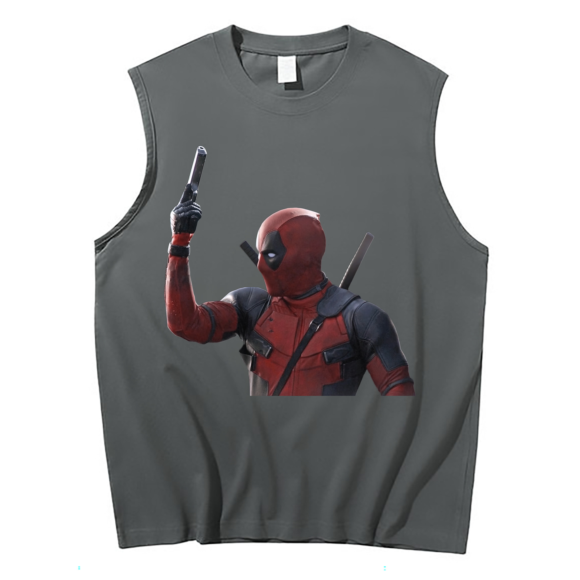 （画像用） Deadpool デッドプール コットン100％タンクトップ（フロントプリント）